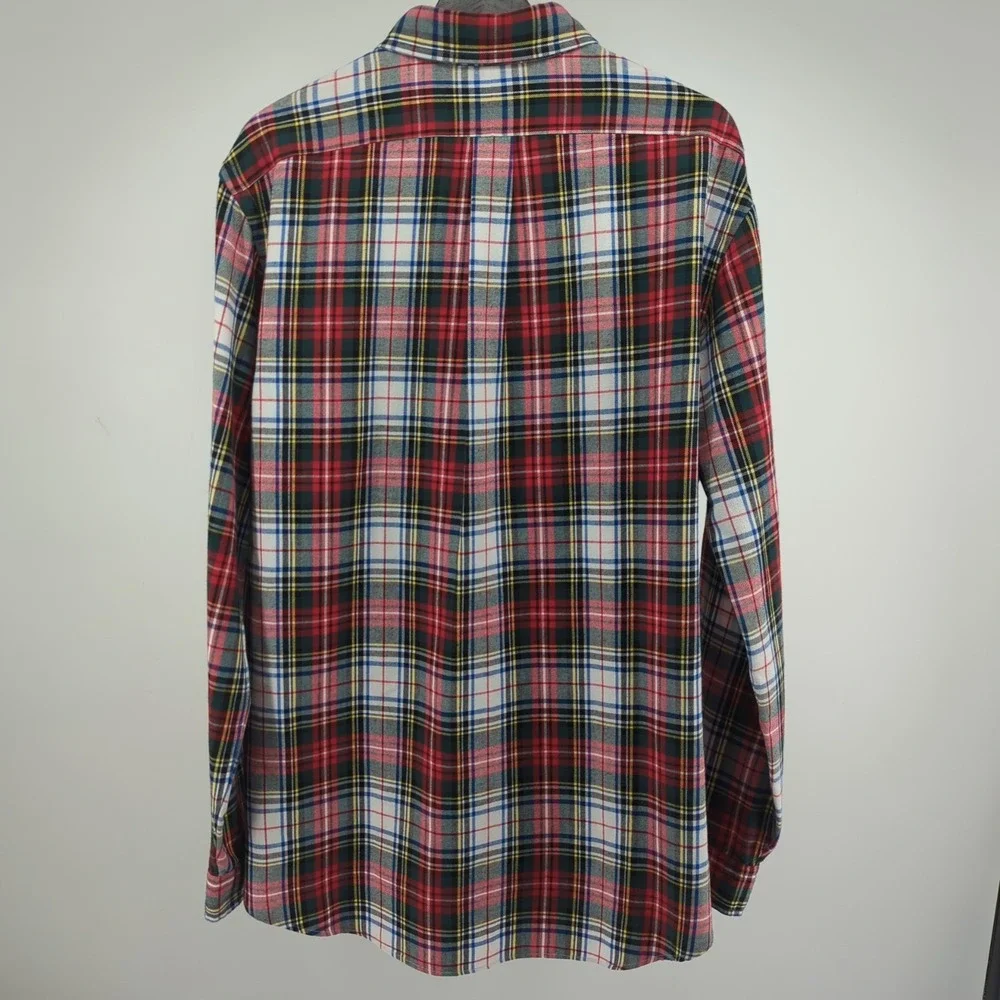 Polo Ralph Lauren Shirt Mens XL Classic Fit Performance Plaid Button Long Sleeve